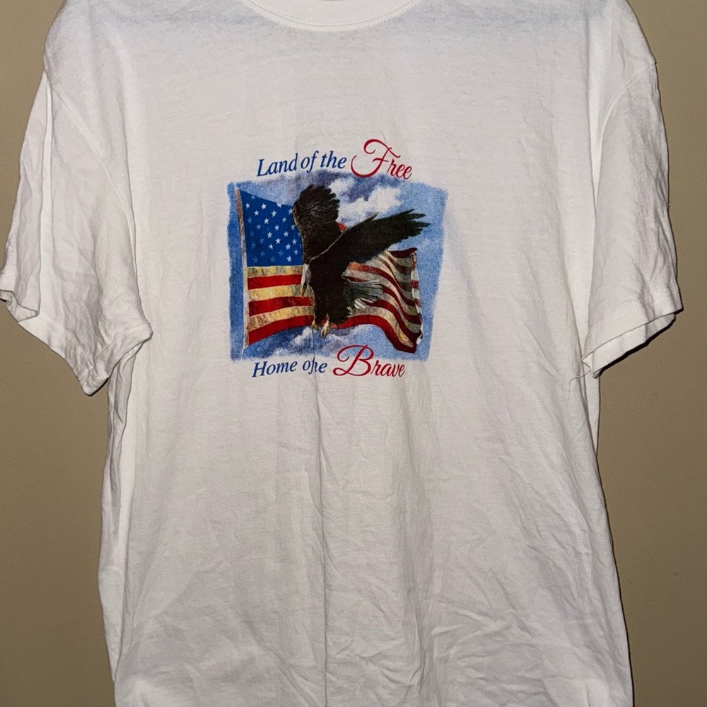 Land of the Free Home of the Brave tshirt Large